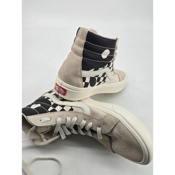 Rare Vans Sk8 Hi Yin Yang Checkered Reissue Shoes Sneakers Unisex Sz 8 W 6.5 M main image 11